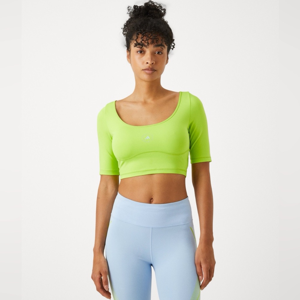 Adidas by Stella McCartney Bright Green Crop Top